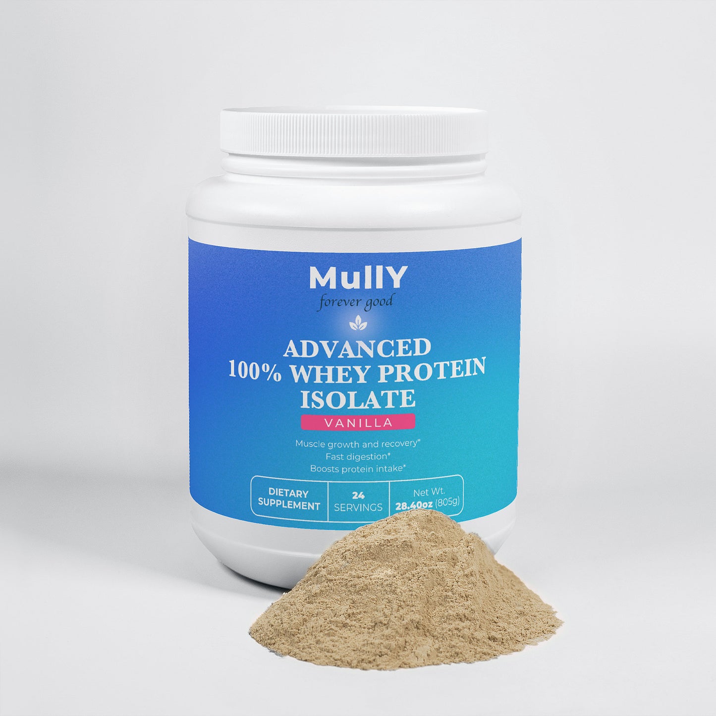 Advanced 100% Whey Protein Isolate - Creamy Vanilla Flavor