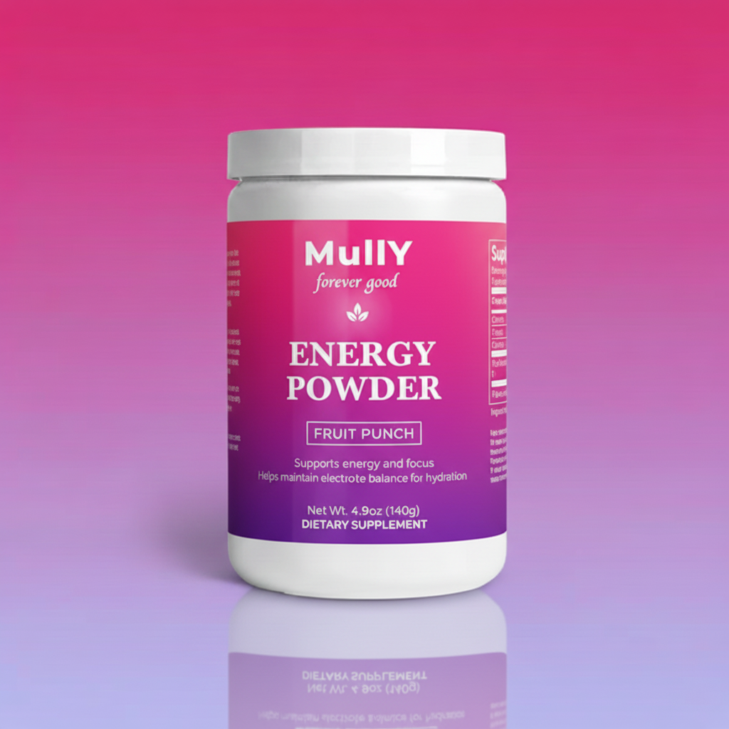 Energy Powder with gradient background