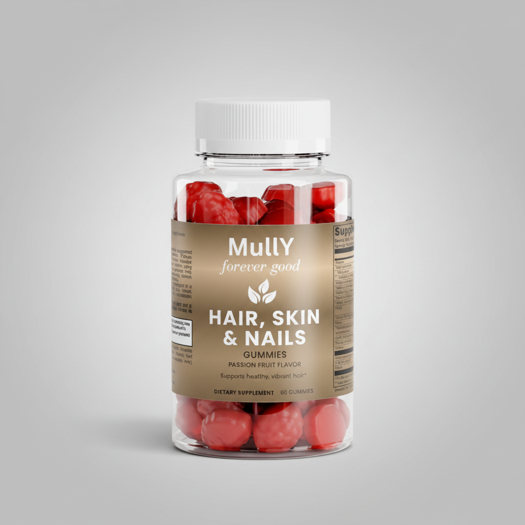 Hair, Skin & Nails Gummies with slightly darker grey gradient